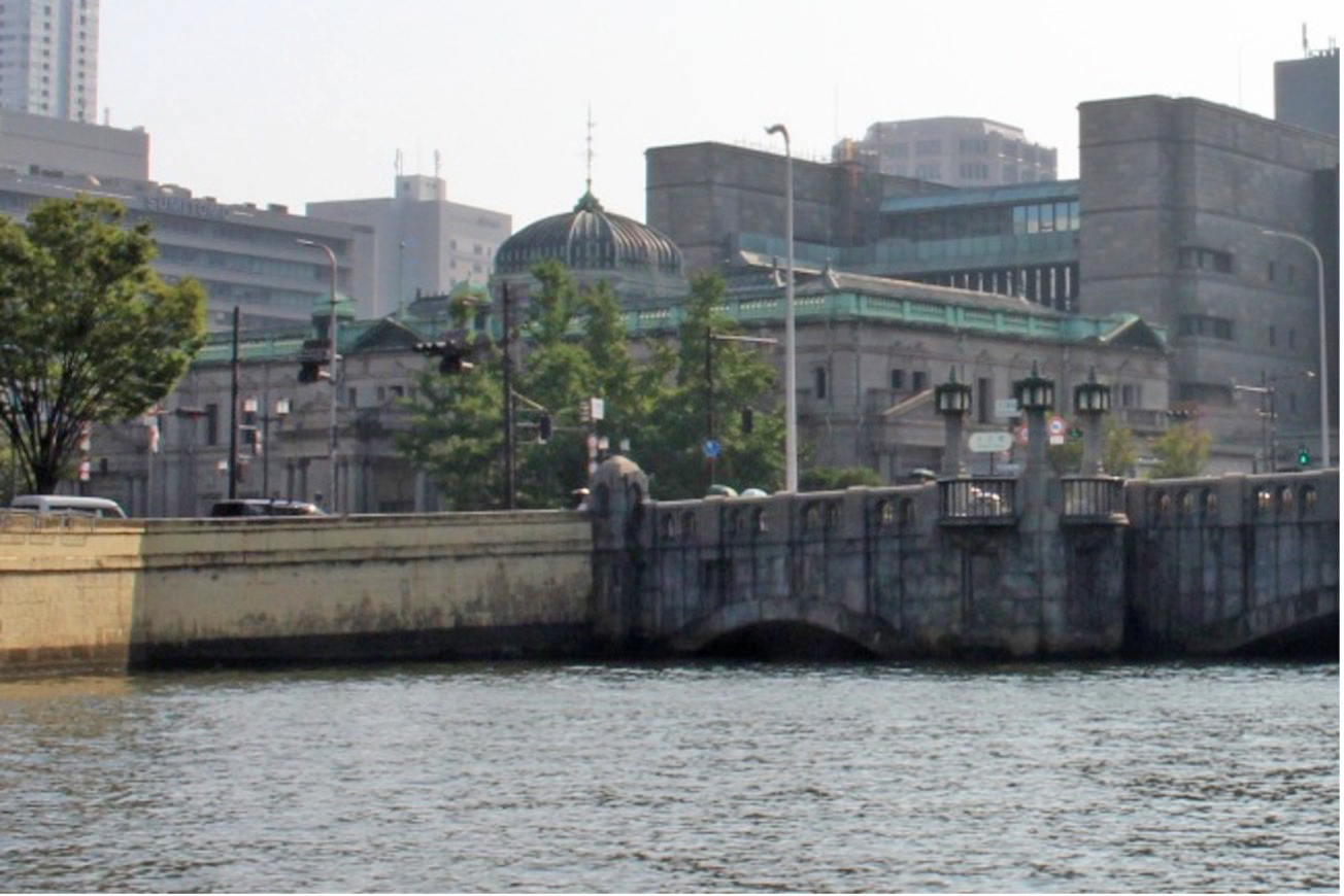 淀屋橋と高層ビル街